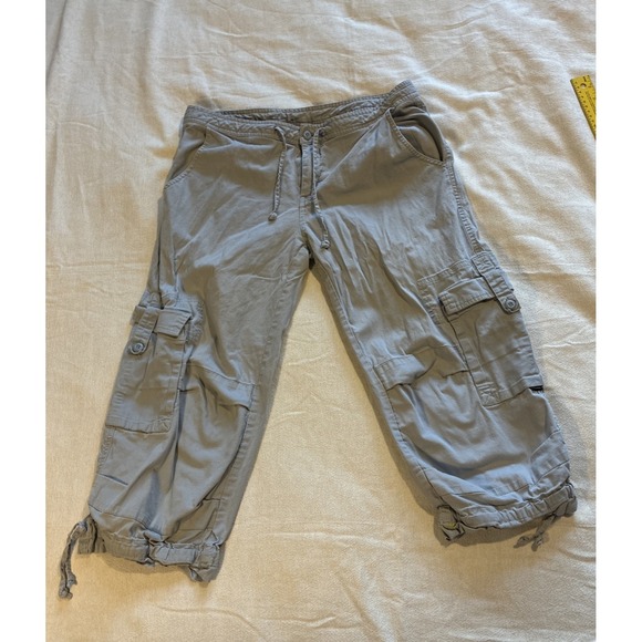 Prana Pants - Prana Women's Pants Size 10 Gray Cropped Utility Cargo Gorpcore Camping-chic